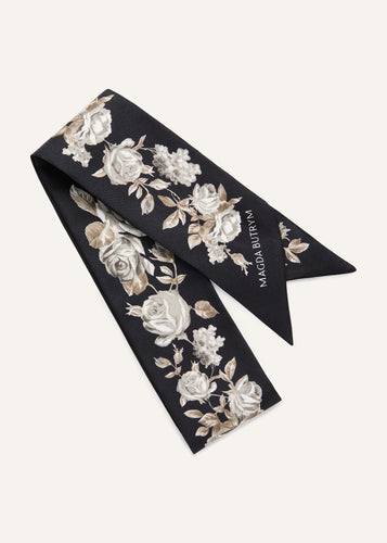 PF25 SCARF 07 BLACK PRINT