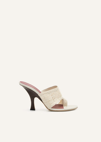 PF25 THONG SANDALS CROCHET CREAM