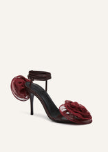 Load image into Gallery viewer, RE25 FLOWER SHOES LEATHER BURGUNDY 9
