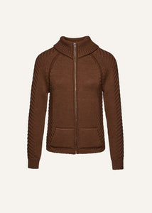 RE25 KNITWEAR 10 SWEATER LIGHT BROWN