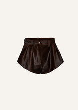 Load image into Gallery viewer, RE25 LEATHER 02 SHORTS BROWN
