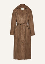 Load image into Gallery viewer, RE25 LEATHER 03 COAT BEIGE SUEDE
