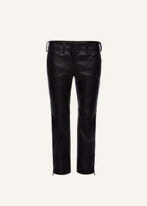 RE25 LEATHER 17 PANTS BLACK