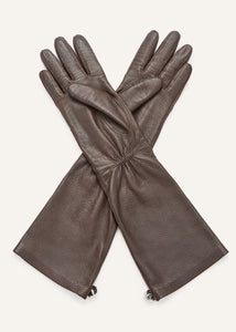 RE25 LEATHER 19 GLOVES BROWN