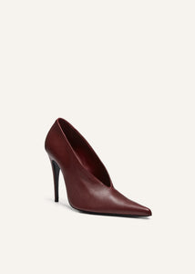 RE25 PUMPS LEATHER BURGUNDY