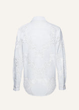 Load image into Gallery viewer, Classic cotton button up shirt in white lace
