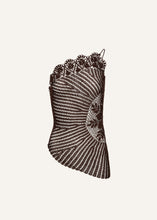 Load image into Gallery viewer, SS25 CROCHET 04 TOP BROWN

