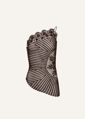 SS25 CROCHET 04 TOP BROWN