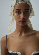 Load image into Gallery viewer, SS25 CROCHET 10 SCARF CREAM
