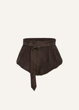 Load image into Gallery viewer, SS25 LEATHER 04 SHORTS BROWN SUEDE
