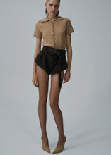 Load image into Gallery viewer, SS25 LEATHER 04 SHORTS BROWN SUEDE
