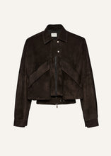 Load image into Gallery viewer, SS25 LEATHER 10 JACKET BROWN SUEDE
