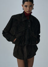 Load image into Gallery viewer, SS25 LEATHER 10 JACKET BROWN SUEDE
