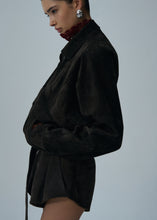 Load image into Gallery viewer, SS25 LEATHER 10 JACKET BROWN SUEDE

