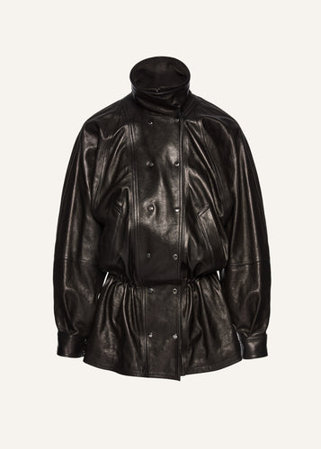SS25 LEATHER 13 JACKET BLACK