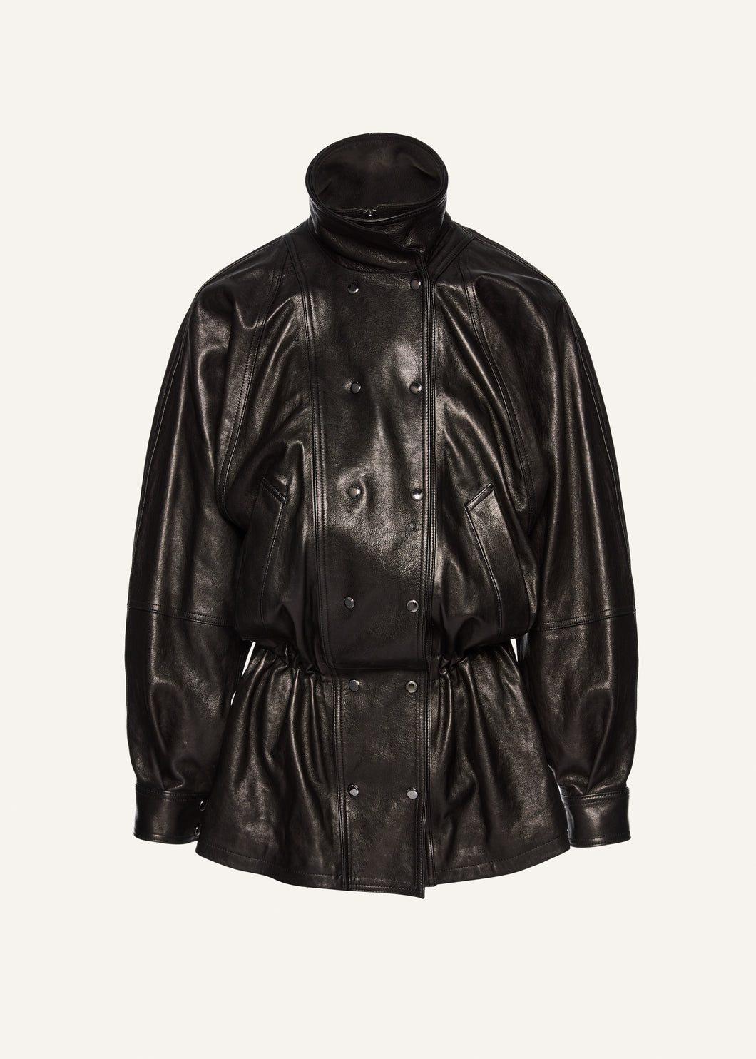 SS25 LEATHER 13 JACKET BLACK