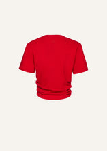 Load image into Gallery viewer, Knotted t-shirt in red
