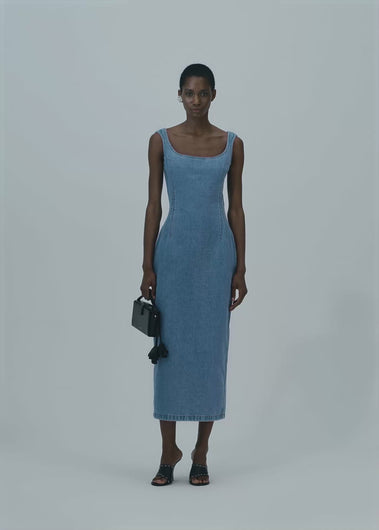 PF25 DENIM 04 DRESS LIGHT BLUE