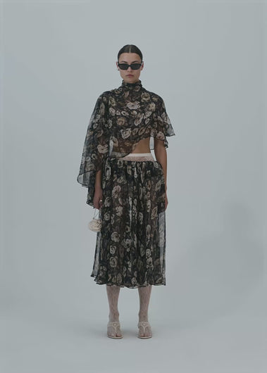 PF25 SKIRT 01 BLACK PRINT