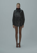 Load and play video in Gallery viewer, SS25 LEATHER 13 JACKET BLACK

