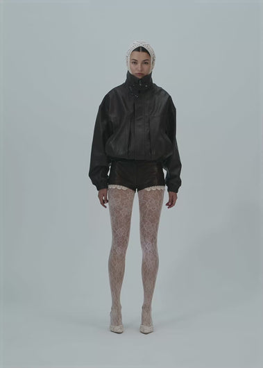 PF25 LEATHER 11 SHORTS BROWN