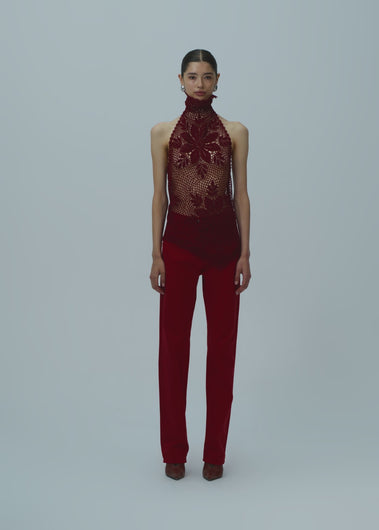 SS25 CROCHET 02 TOP BORDEAUX