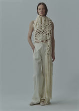 Load and play video in Gallery viewer, Crochet halter top in cream
