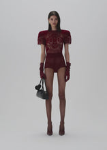 Load and play video in Gallery viewer, RE25 CROCHET 03 BODYSUIT BORDEAUX
