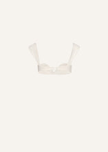 Load image into Gallery viewer, Retro bustier swim top in cream
